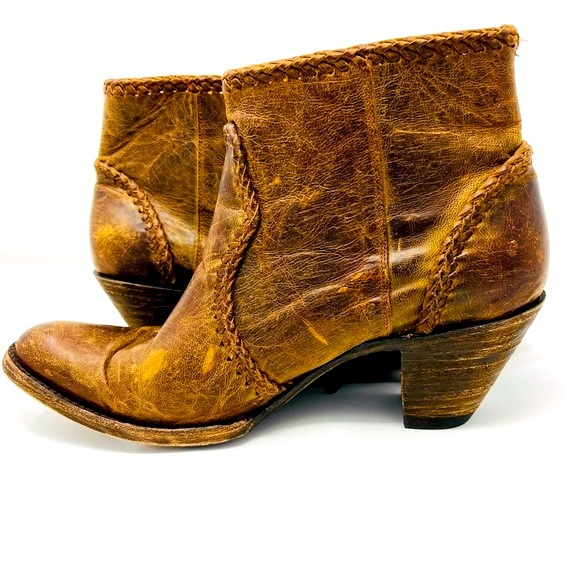 OLD GRINGO Rust Brown Adela Ankle Cowboy Boot Short Bootie 10 Western Cowgirl - Picture 7 of 12